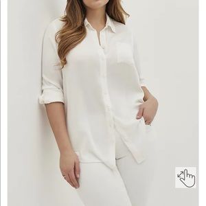 TORRID BUTTON-UP LONG SLEEVE SHIRT - 4, NWT